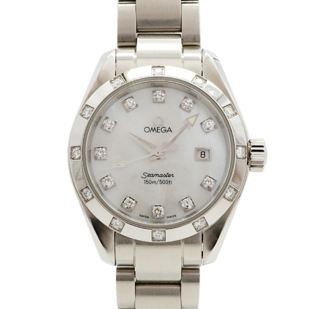 Omega Seamaster Aqua Terra Diamond 2575.75 White Dial Women's Watch